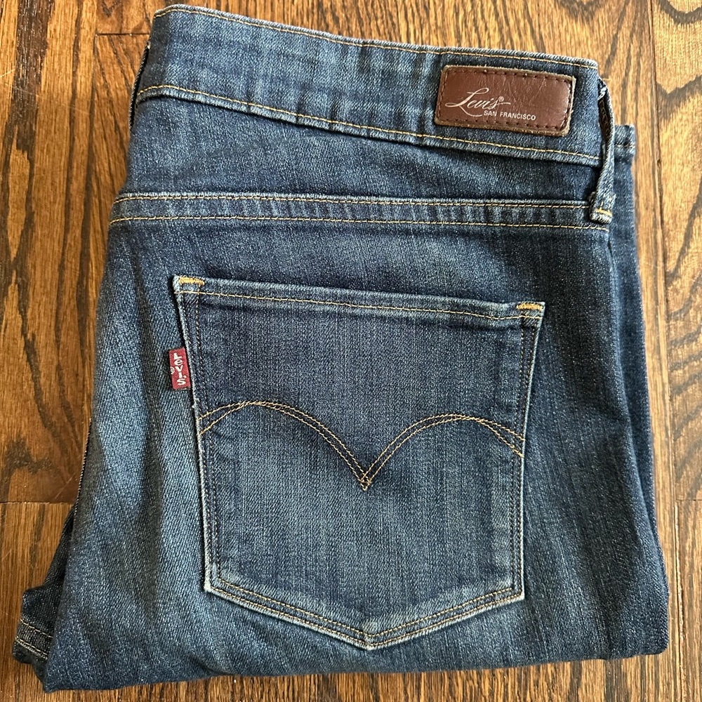 Levi Demi Curve Straight Leg Indigo Wash - 30x34-women’s - Picture 4 of 4